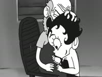 Betty boop sucking an old anime man's hard dick